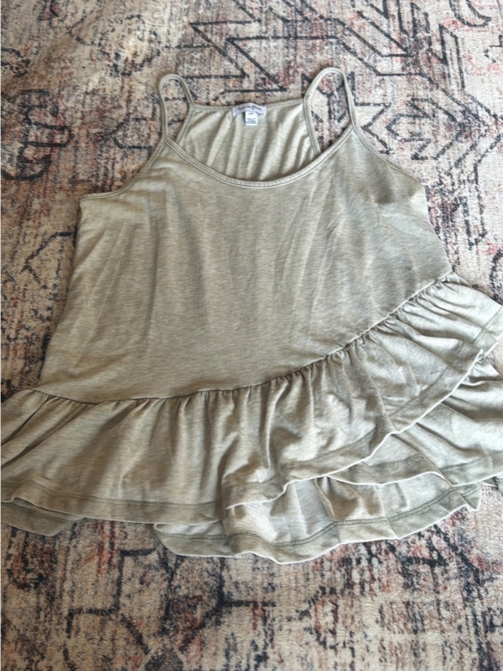 Light Green Peplum Tank S